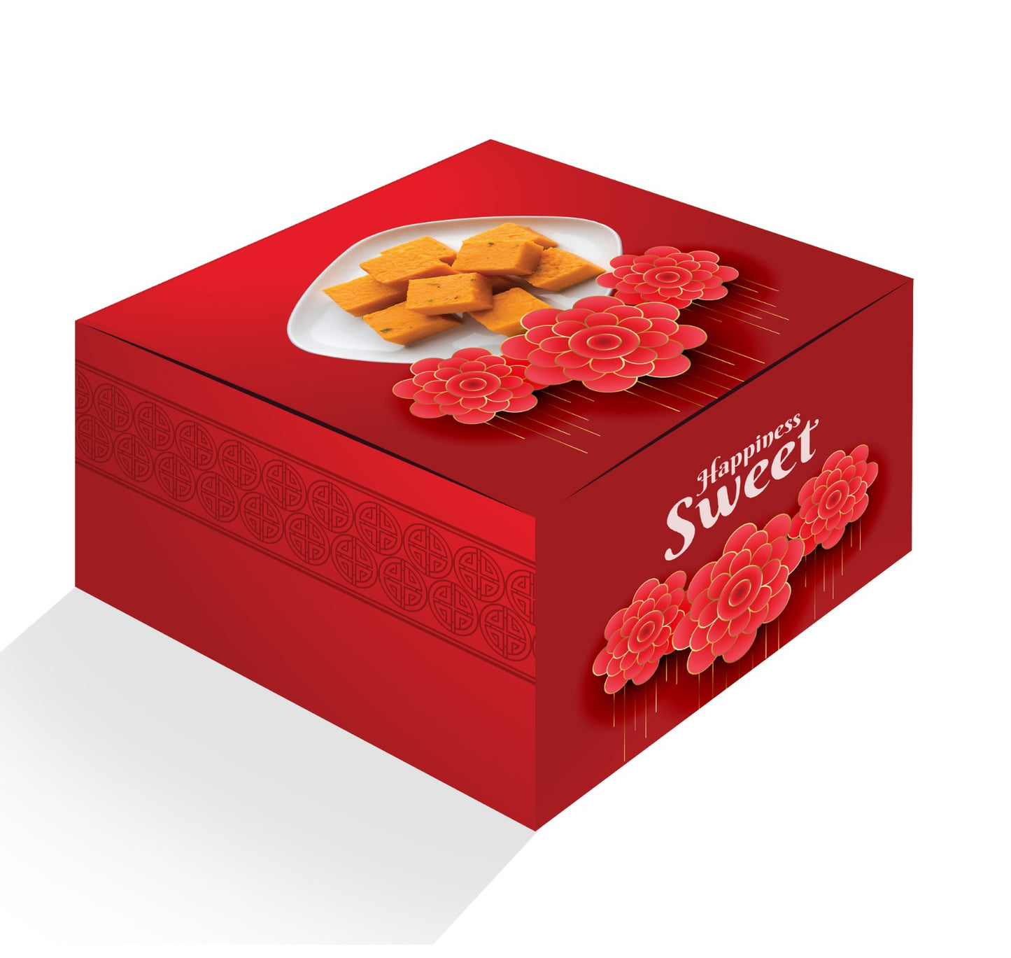 100 Pieces Sweet Box (4x4x3 inch)