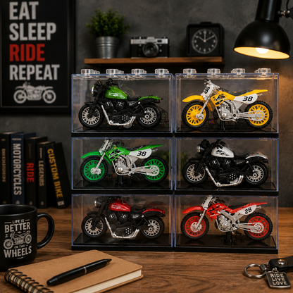 Mini Die-Cast Mettal Motorcycle Set