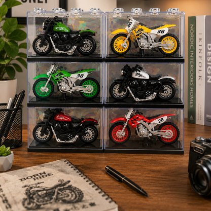 Mini Die-Cast Mettal Motorcycle Set