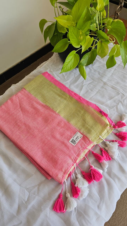 Dual Shade Mul Cotton Saree
