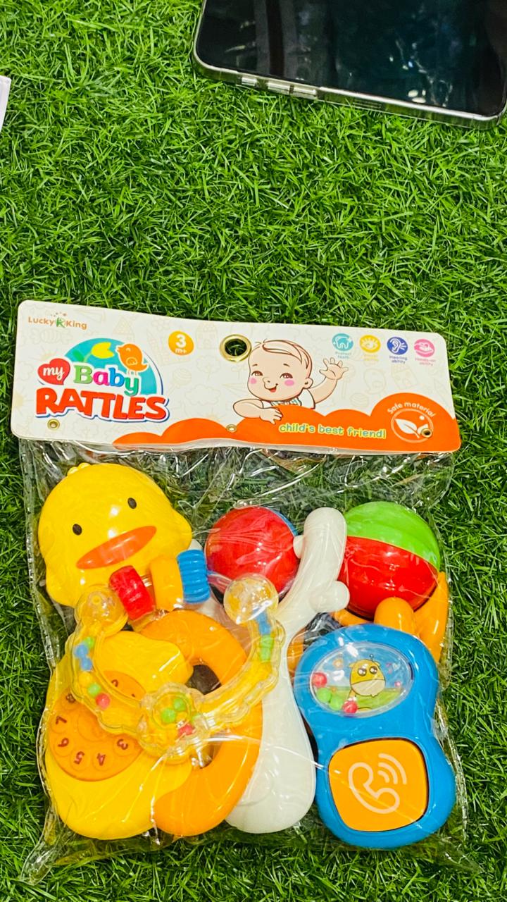 Baby Rattle & Teether Toy Set