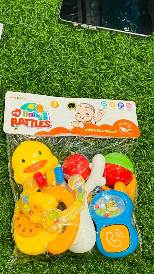Baby Rattle & Teether Toy Set