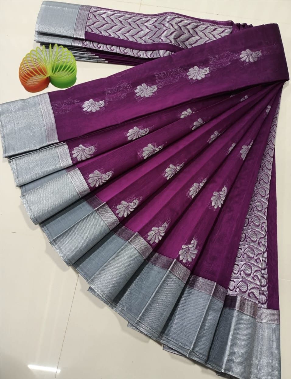 Silver Silk Mercerised Cotton