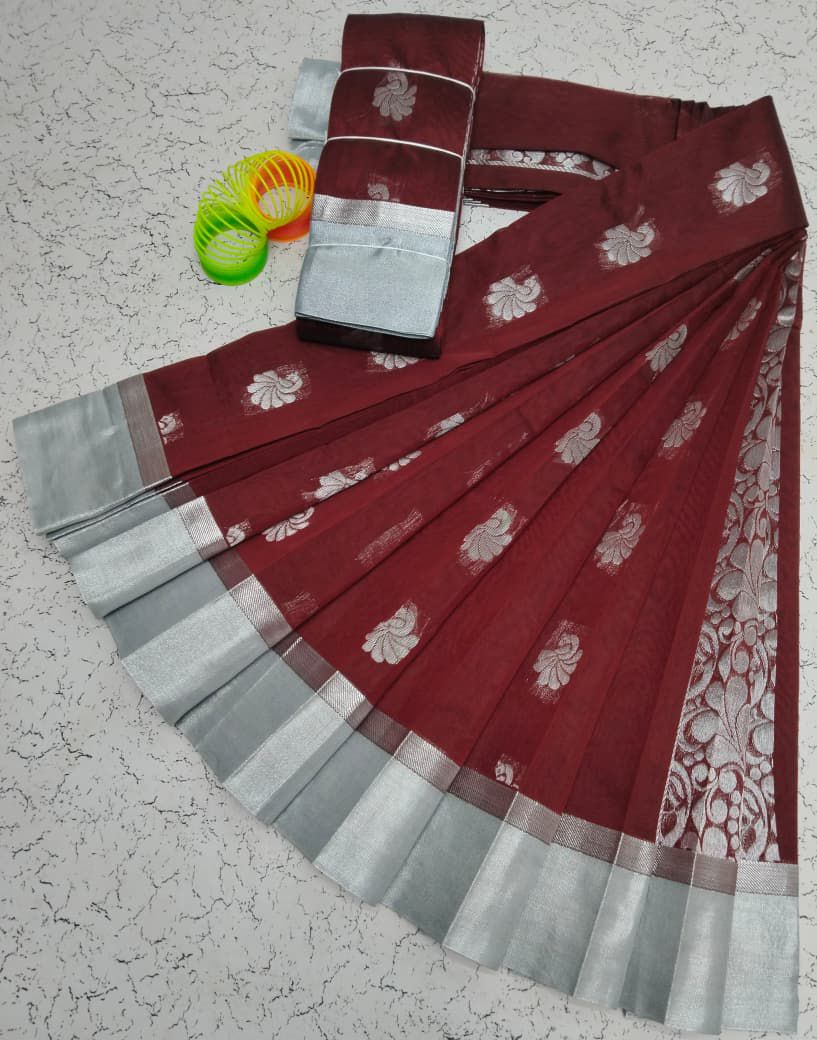 Silver Silk Mercerised Cotton