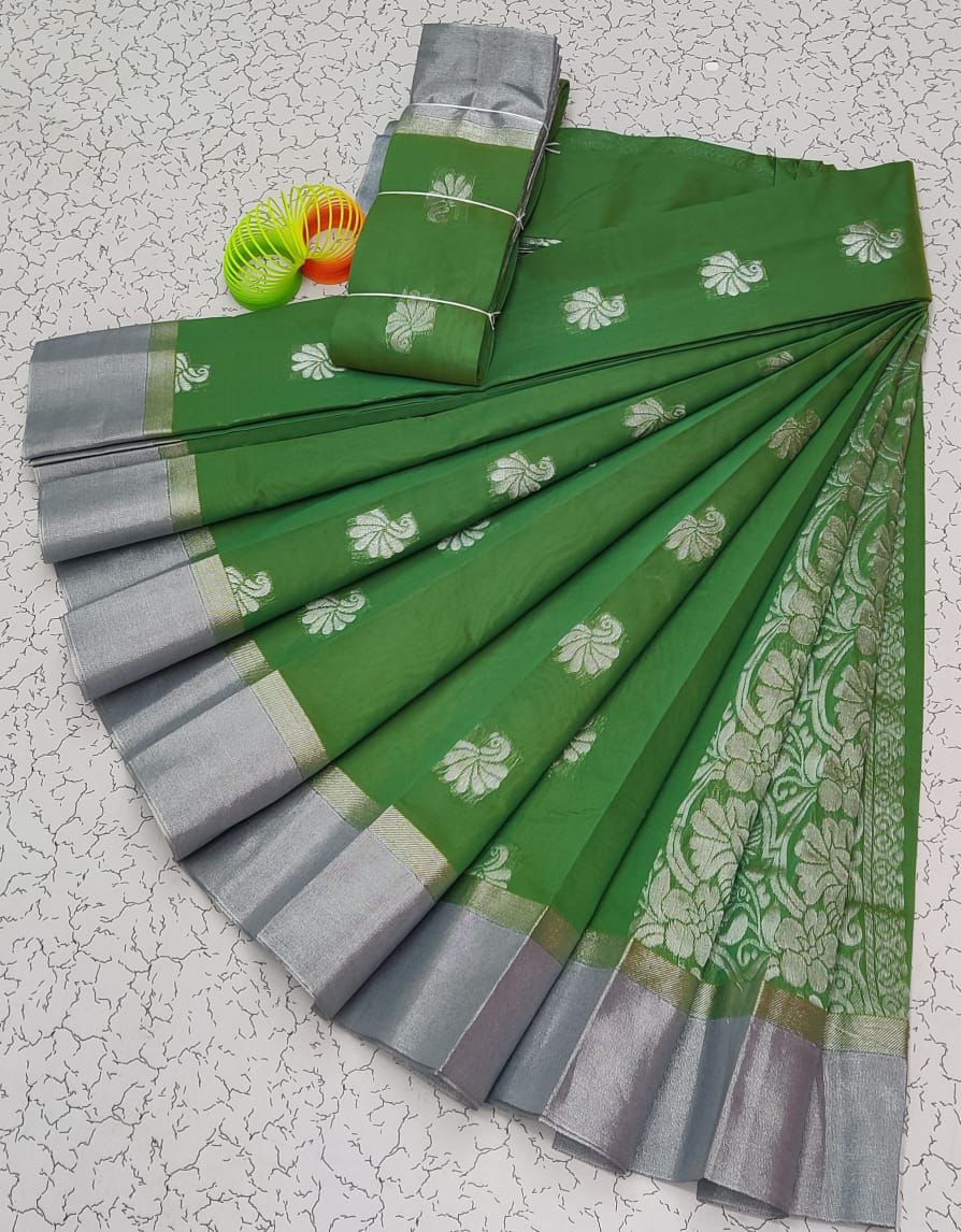Silver Silk Mercerised Cotton