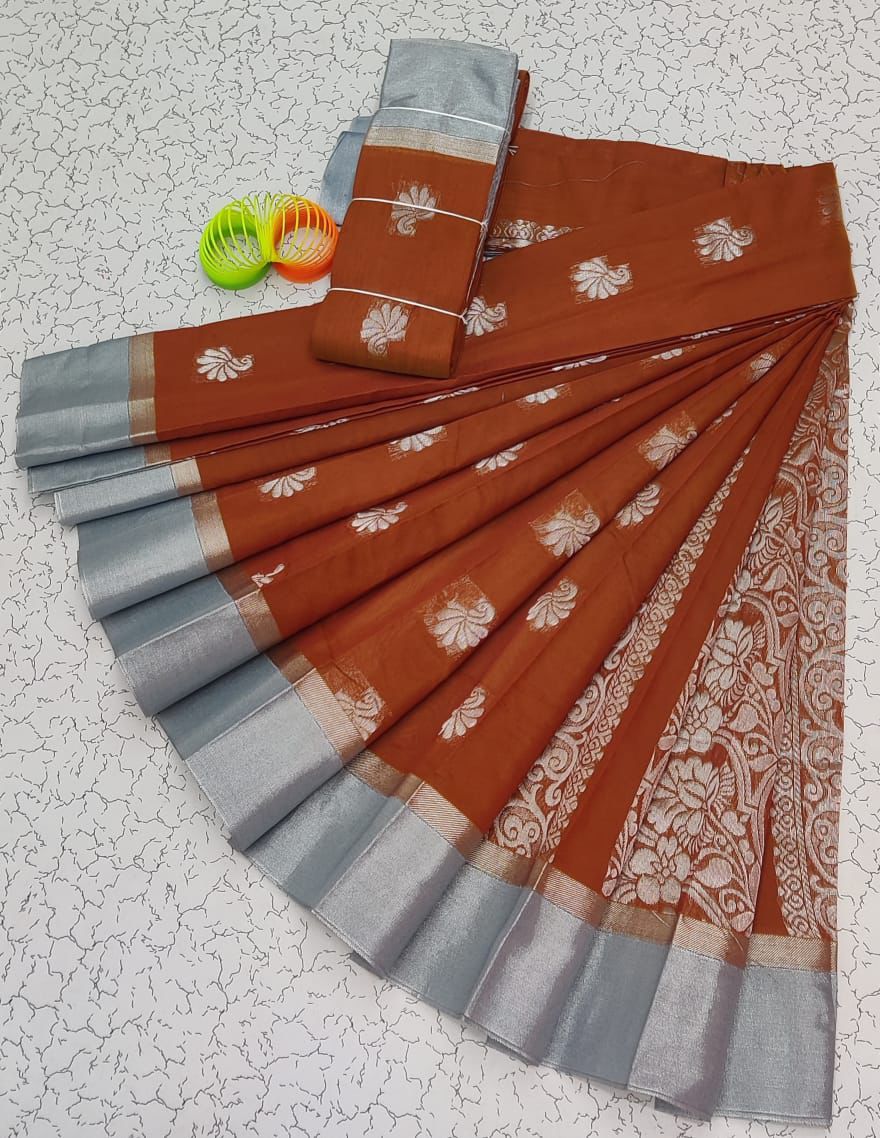 Silver Silk Mercerised Cotton