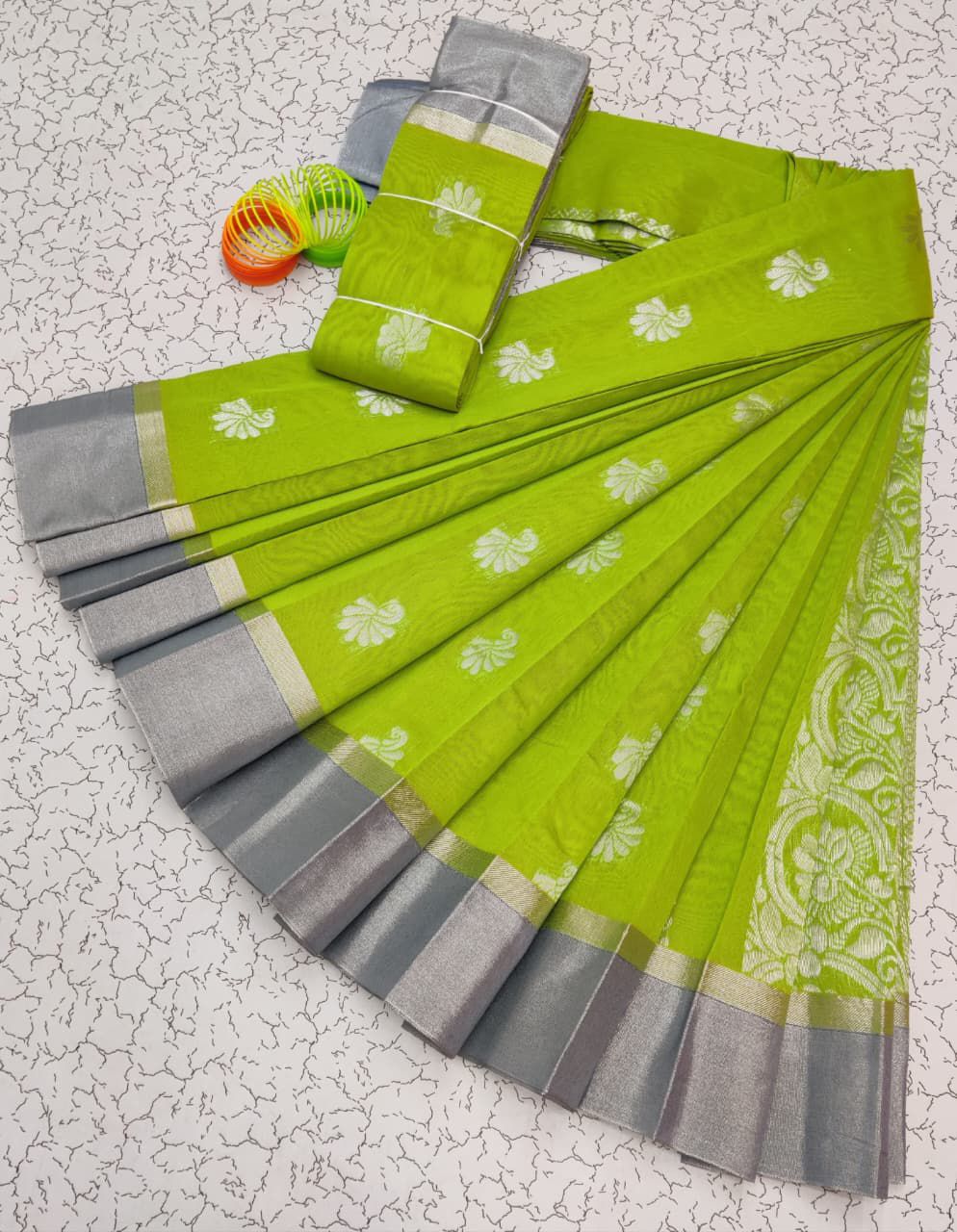 Silver Silk Mercerised Cotton