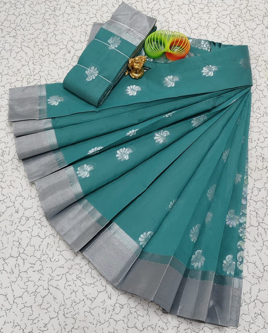 Silver Silk Mercerised Cotton