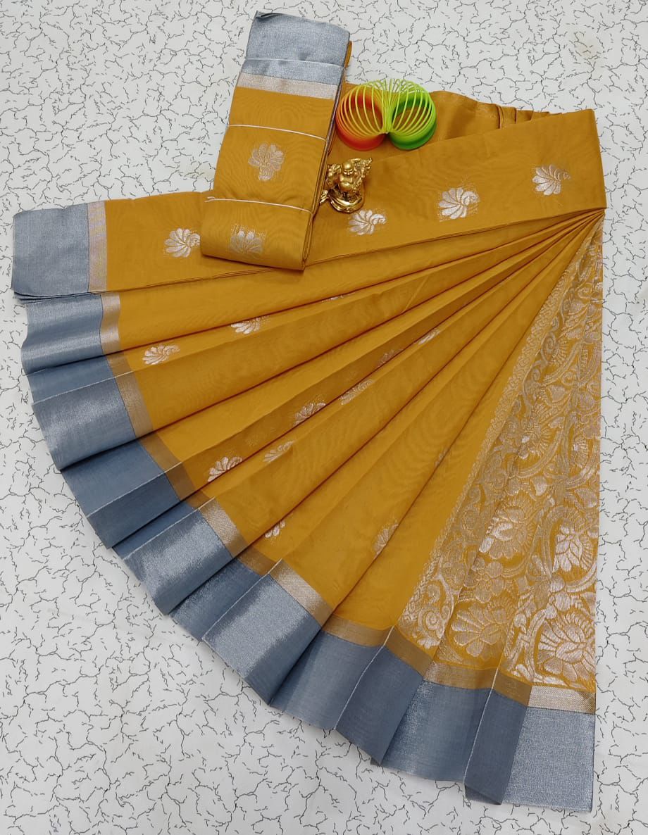Silver Silk Mercerised Cotton