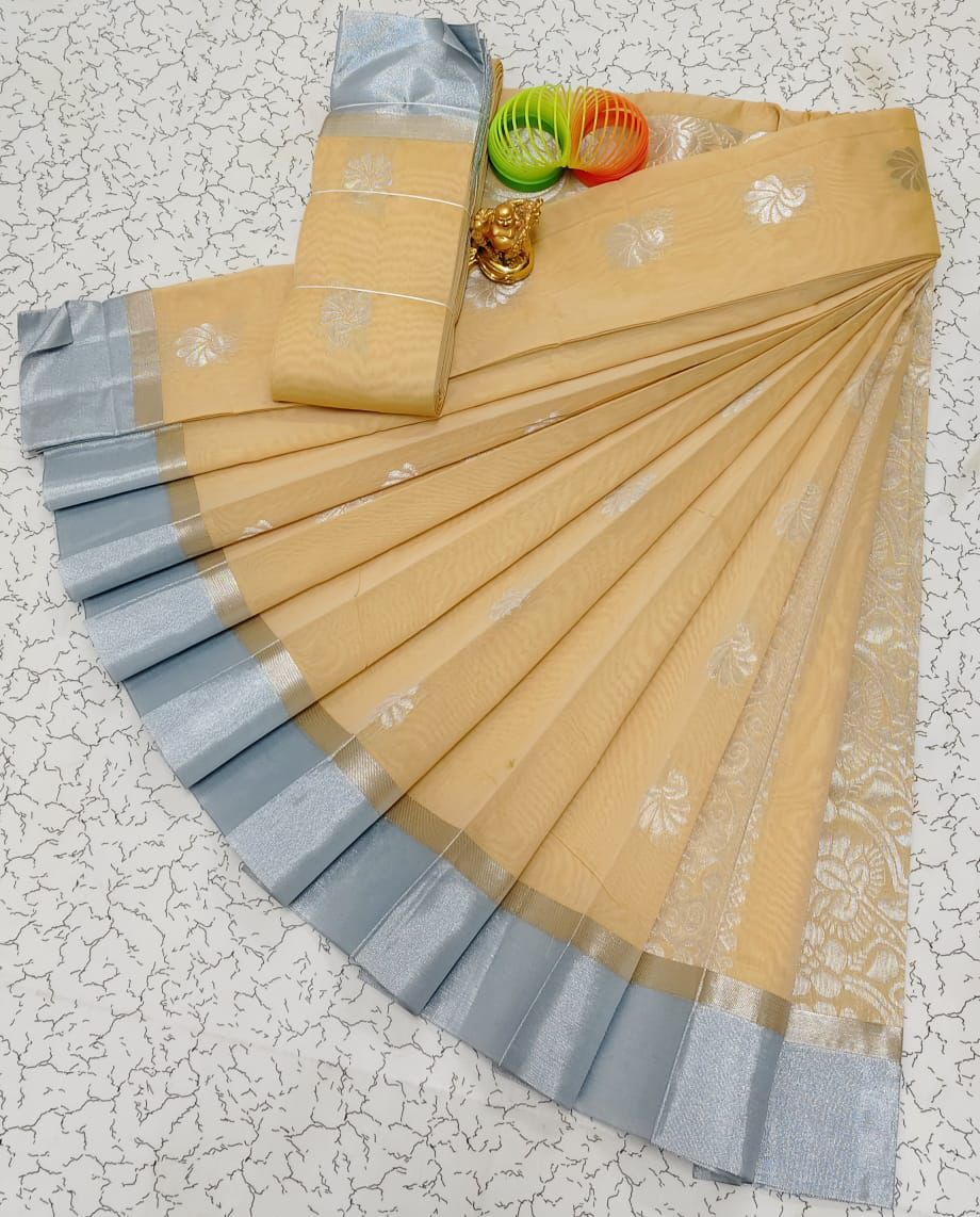 Silver Silk Mercerised Cotton
