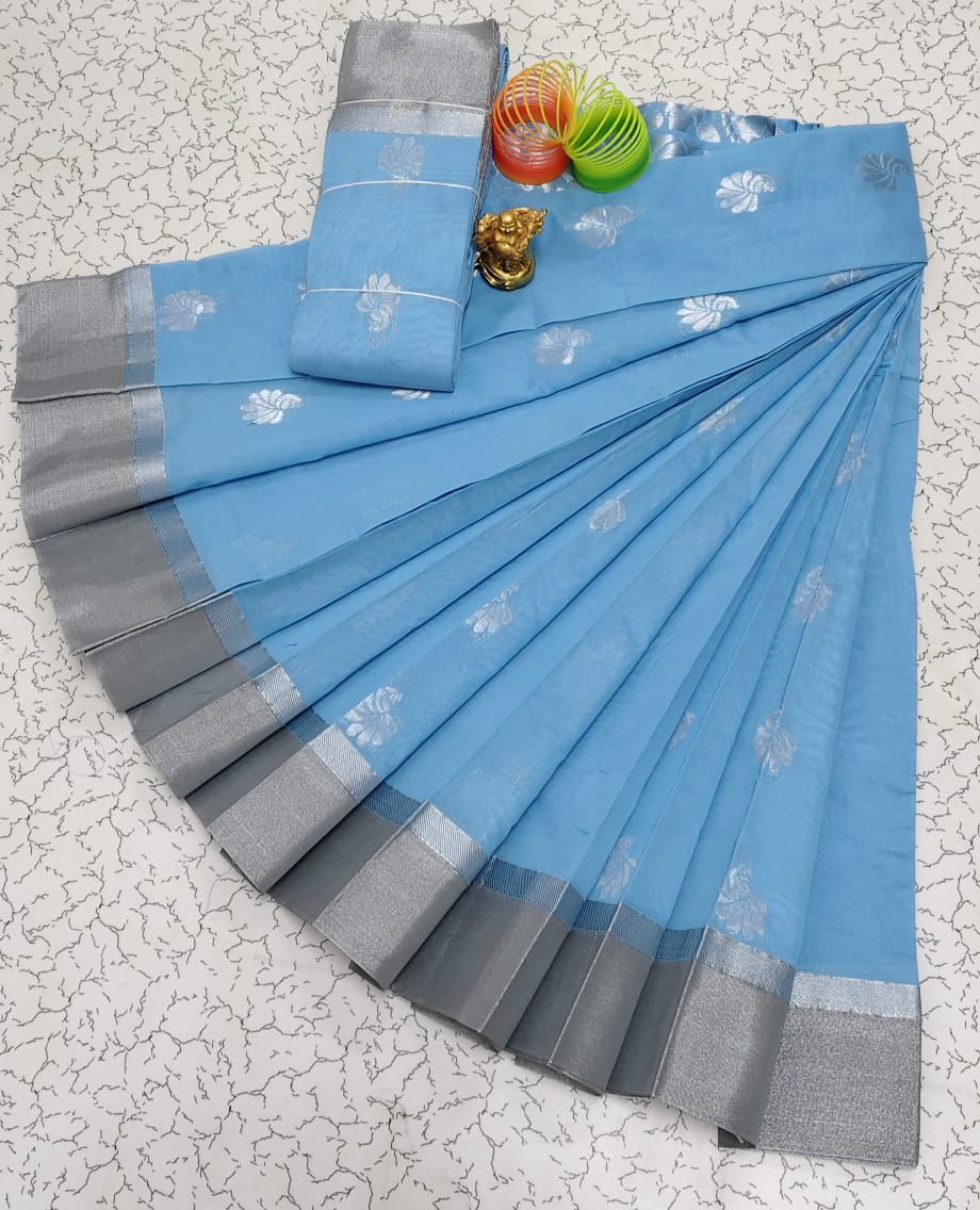 Silver Silk Mercerised Cotton