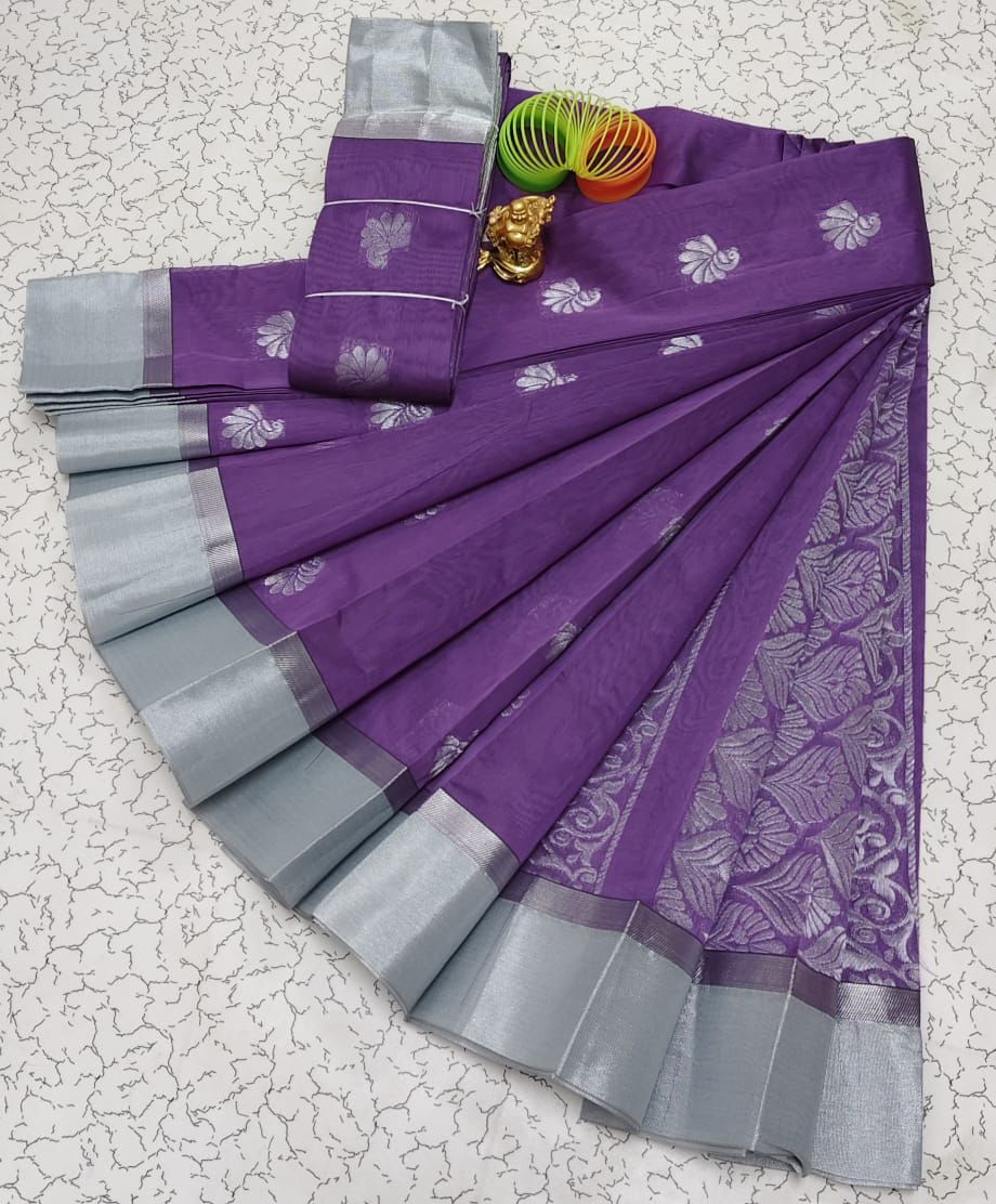 Silver Silk Mercerised Cotton
