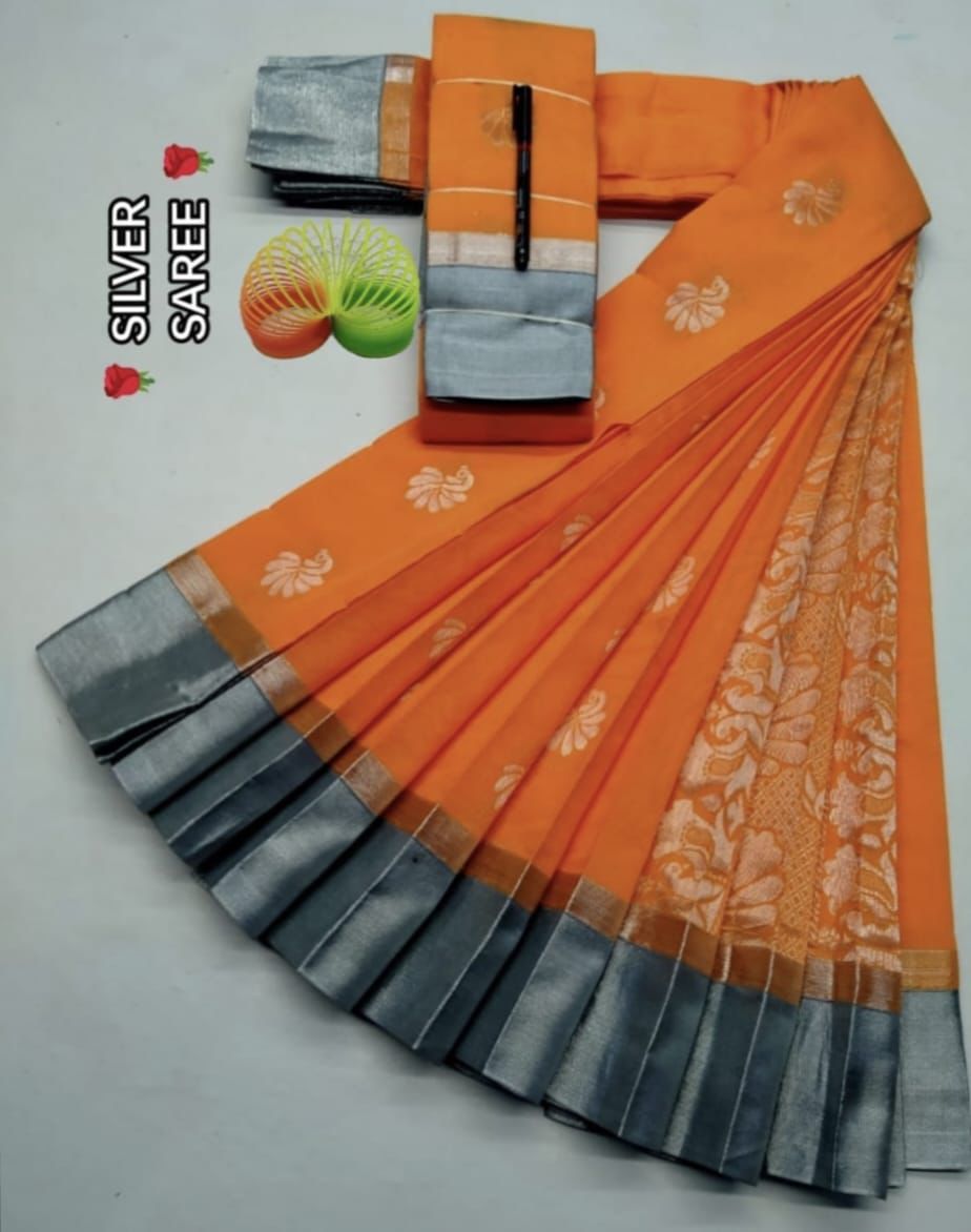 Silver Silk Mercerised Cotton