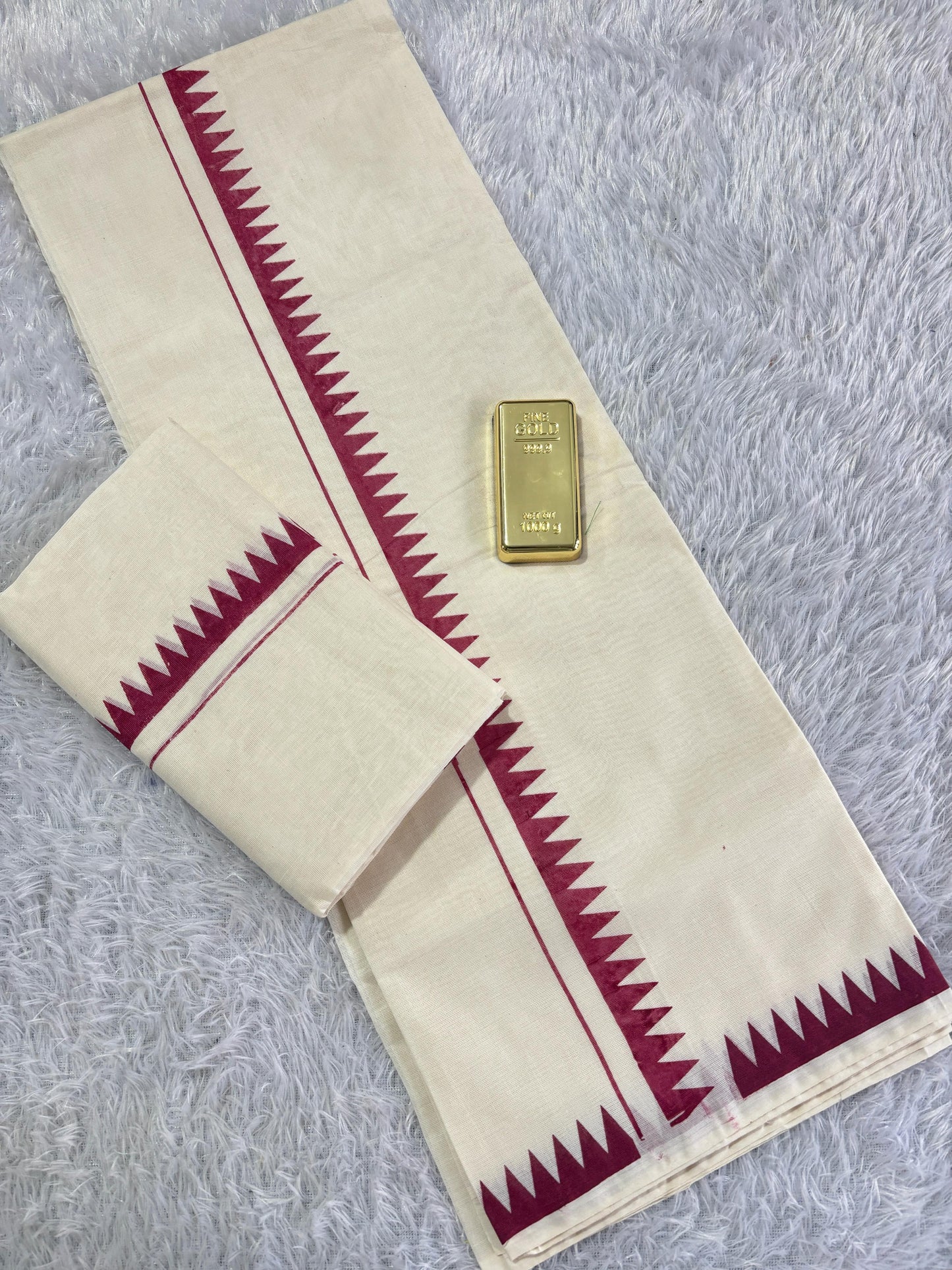 Temple Design Set Mundu