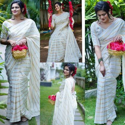 Cotton Golden Line Saree