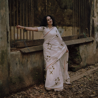 Traditional Pattern Kerala Saree