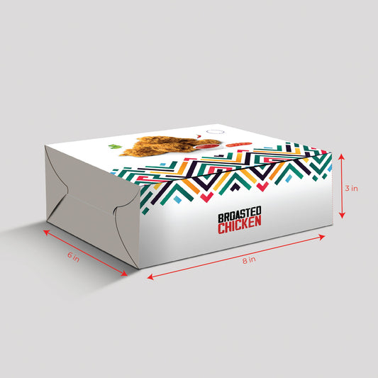 100 Pieces Multipurpose Broast Box (8x6x3 inch)
