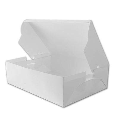 100 Pieces White Box (Pastry) (8x6x3 inch)