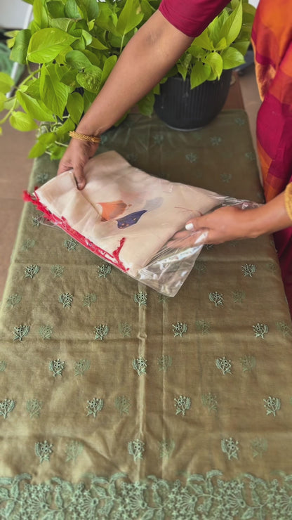 Ice Cream Cotton Saree